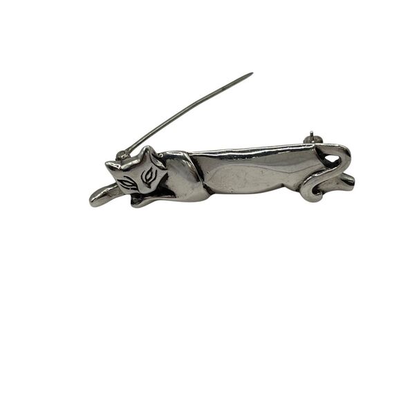 Tiffany & Co. Sterling Silver Cat Brooch Pin - 925 Silver - Picture 10 of 16